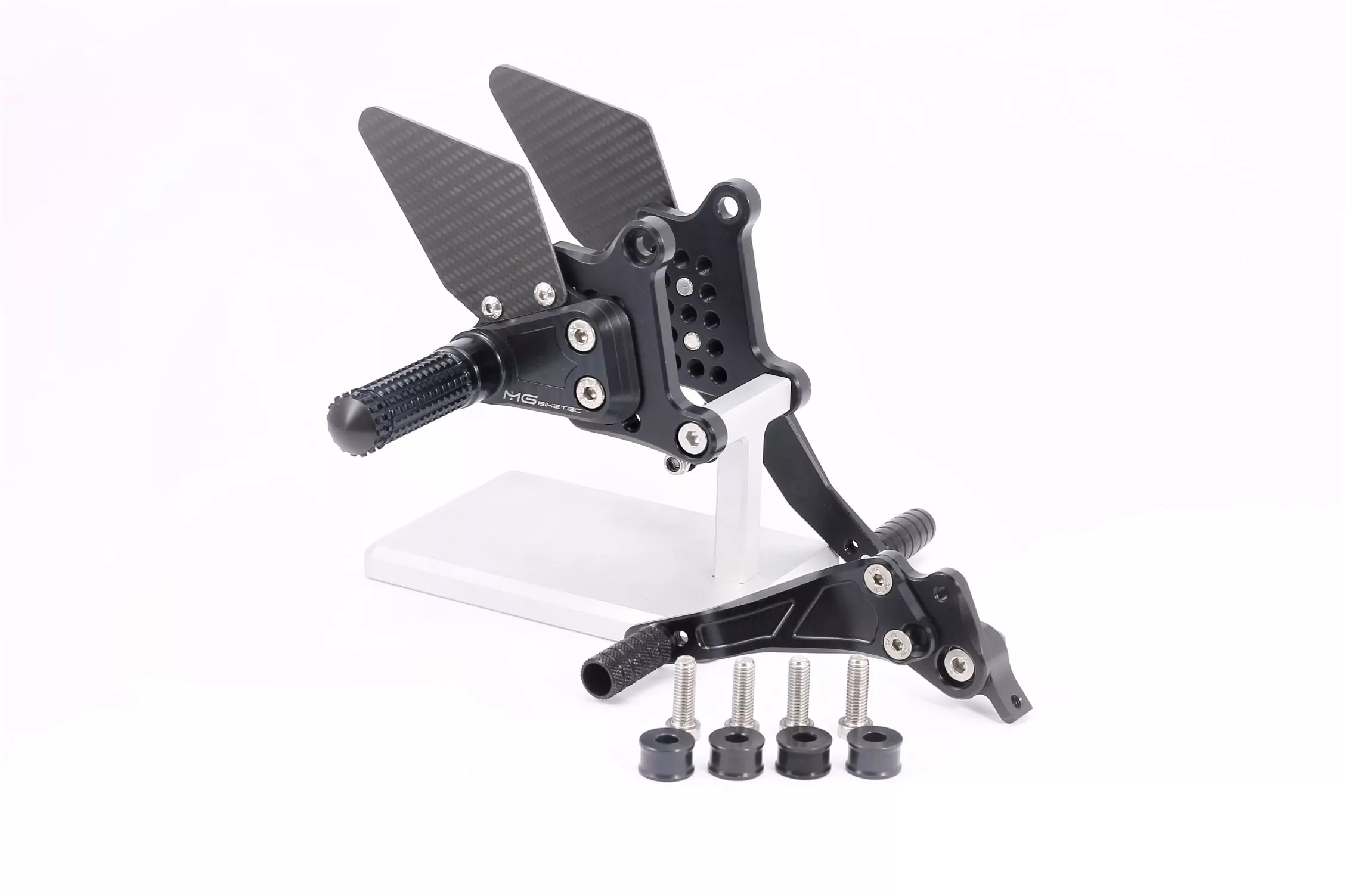 MG Biketec Sportfussrastenanlage / Rastenanlage / Fußrastenanlage mit ABE, gültig in D - A - CH für Ducati 848 ab 2008