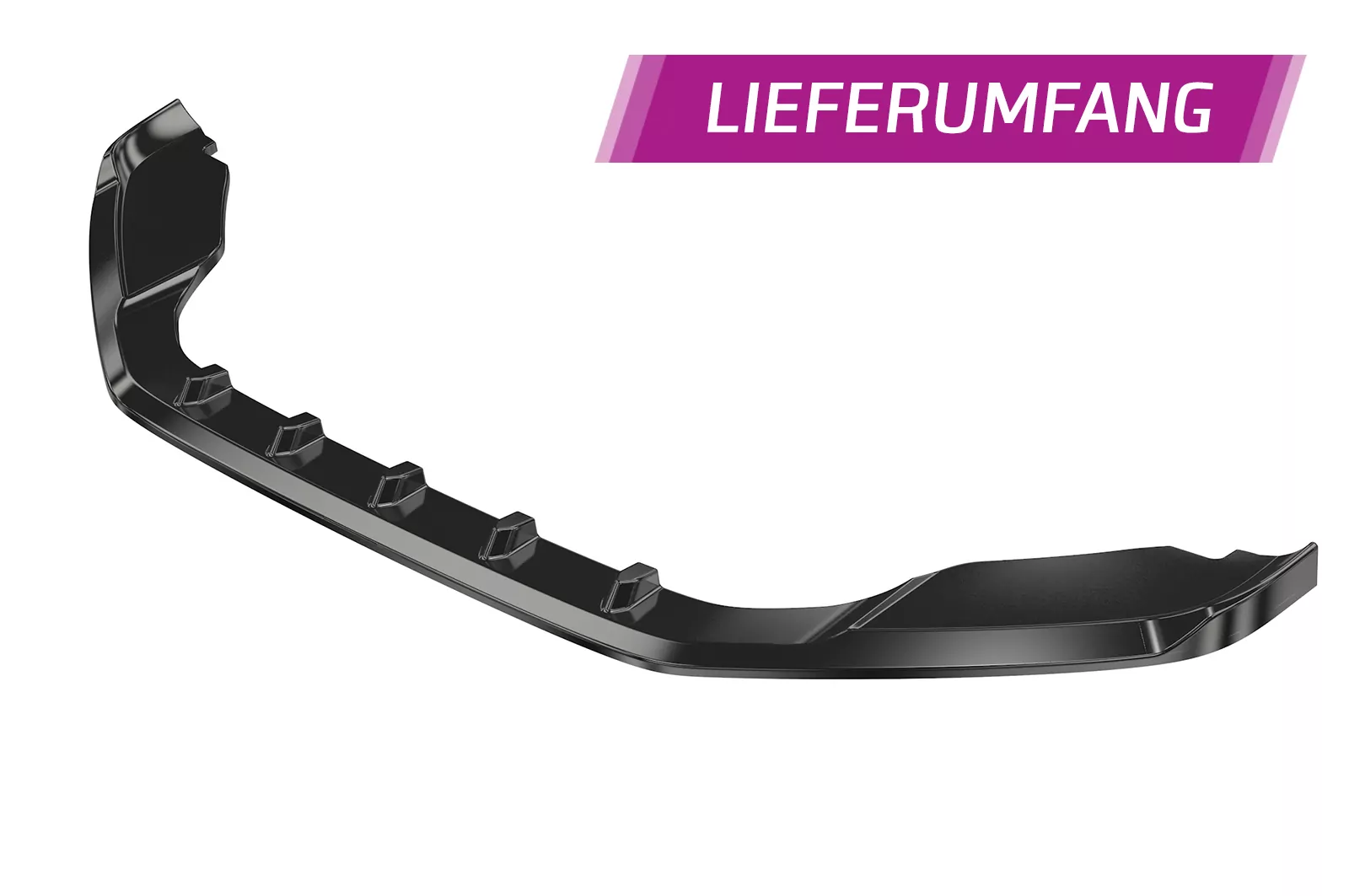 Cup-Spoilerlippe mit ABE für VW Scirocco III CSL384 Strukturiert (schwarz matt)