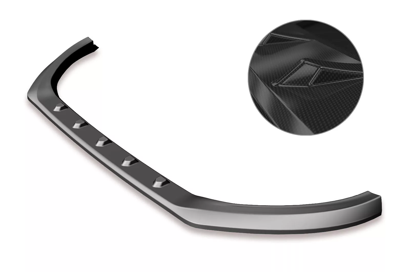 Cup-Spoilerlippe mit ABE für Ford Fiesta MK8 ST/ST-Line CSL409-C Carbon Look Hochglanz