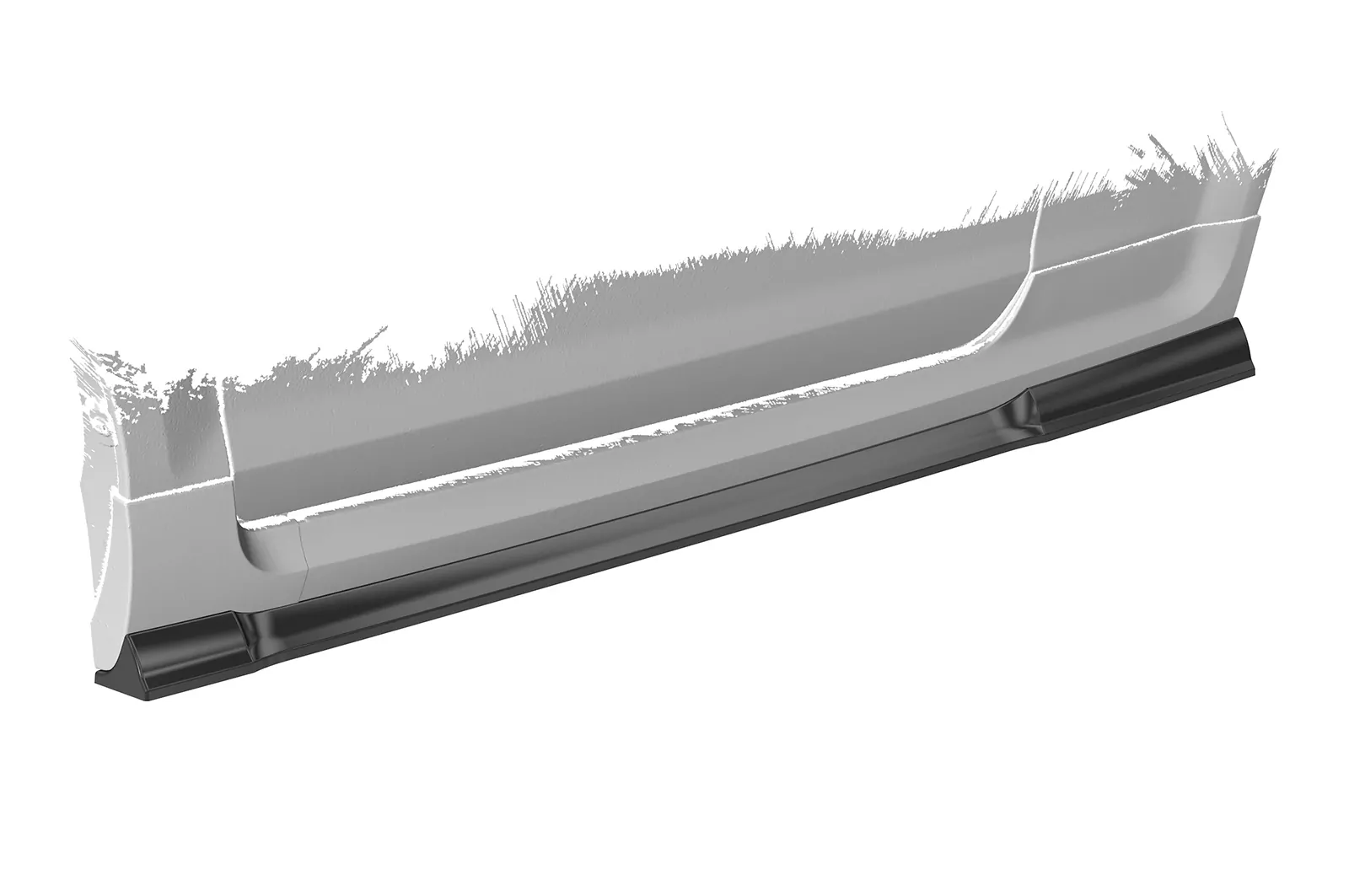 Seitenschweller für Ford Focus MK2 ST / Sport SS478 Schwarz Strukturiert