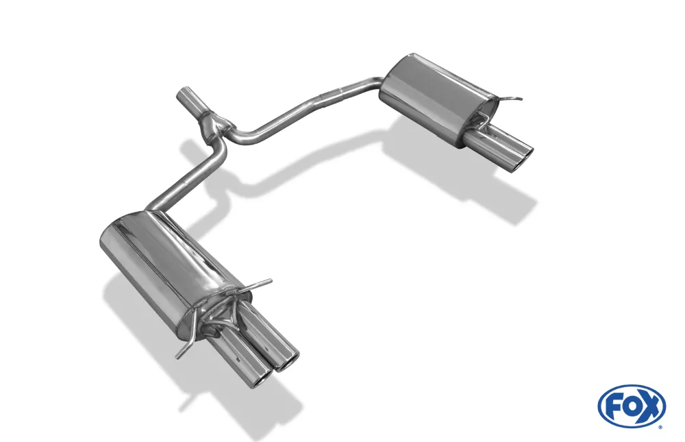 Mercedes C-Klasse 4 Zylinder - W204/S204  Endschalldämpfer rechts/links mit Y-Verbindungsstück - 2x70 Typ 16 rechts/links