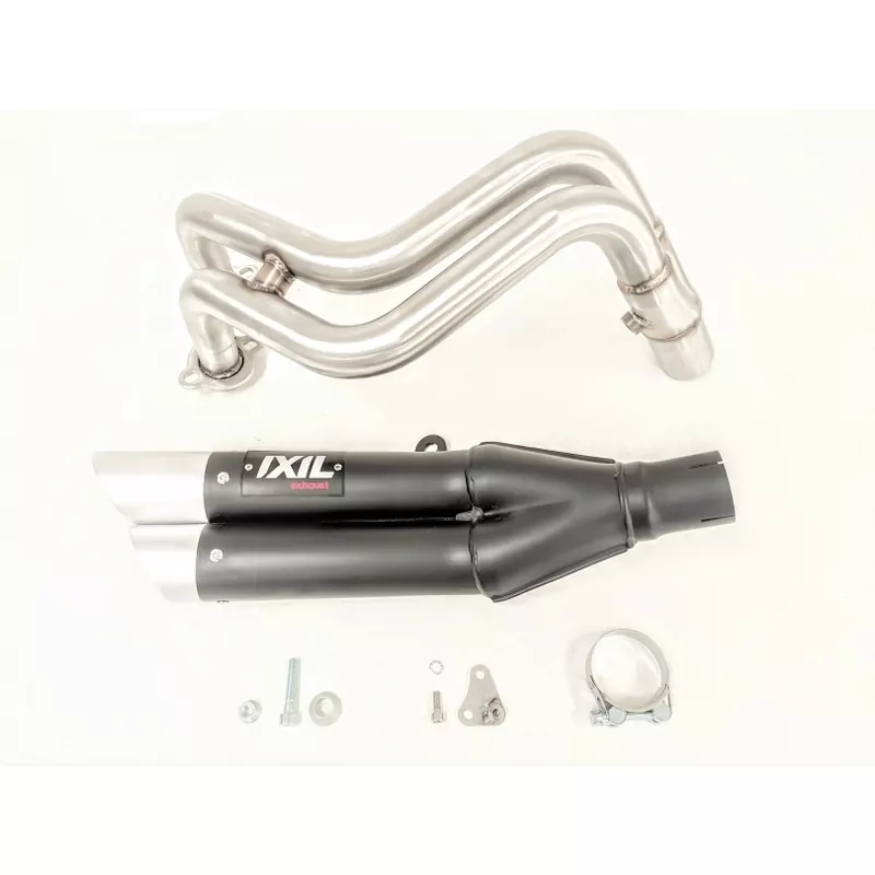 IXIL Hyperlow Full Exhaust System Stainless Steel Black / Aluminium Polished - Yamaha MT-07 - XY9362XB