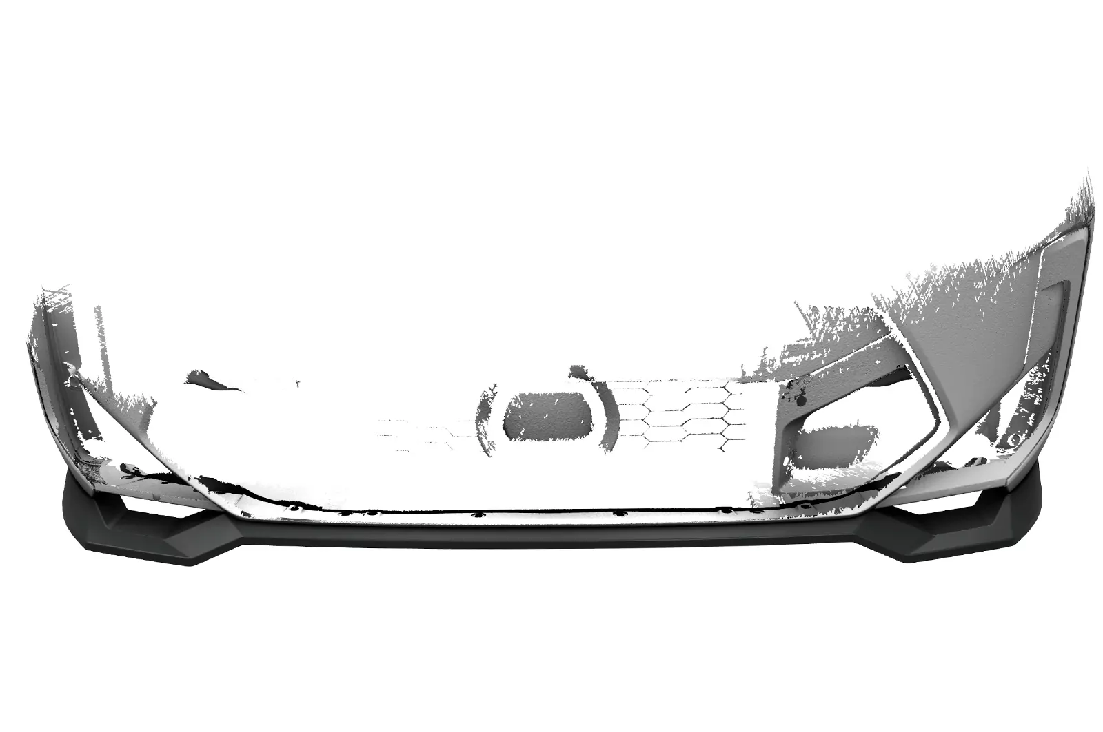 Cup-Spoilerlippe mit ABE für BMW X3 (F97) CSL674 Schwarz Strukturiert