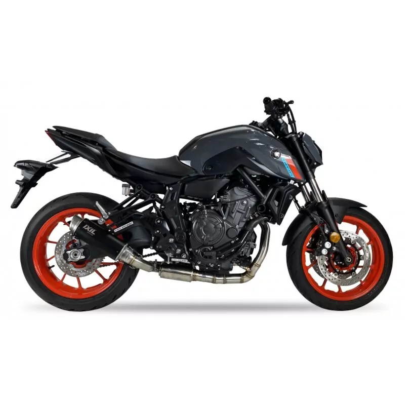 IXIL RC3B Stainless Steel Black Complete System Yamaha MT-07 21-23 (RM33,34), E-marked .