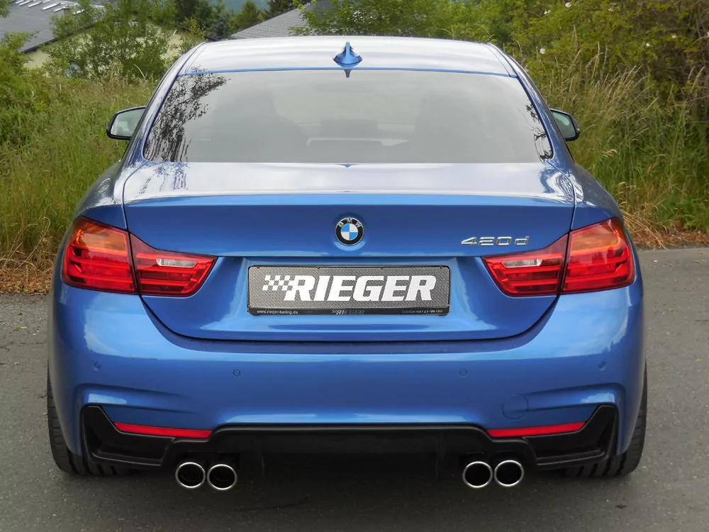 Rieger Heckeinsatz für BMW 4er F36  (3C) | Gran Coupé (5-tür.) 07.15- (ab Facelift) LCI nur für M-Paket-Heckschürze