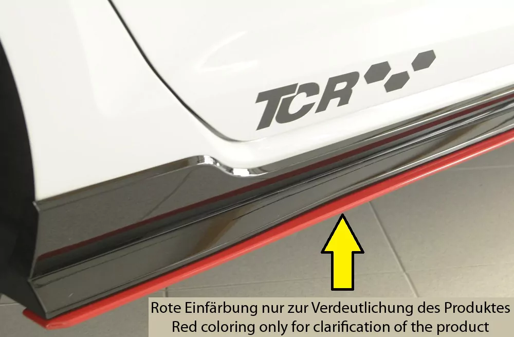Rieger Seitenschwelleransatz für VW Golf 7 GTI-TCR | 3-tür. 01.19- für orig. GTI-TCR - Seitenschweller