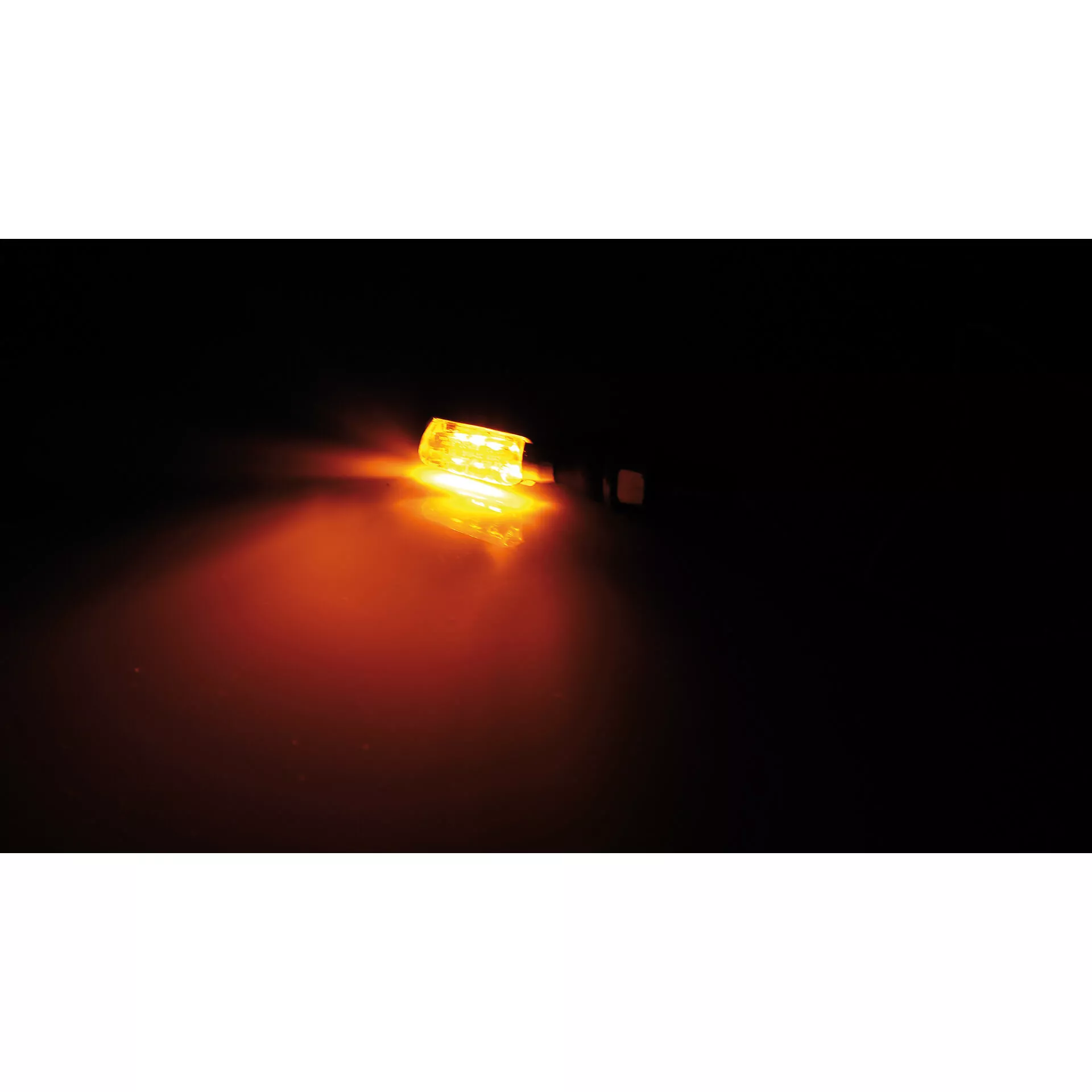SHIN YO Spark LED Indicator Gehäuse  Carbon / Linse Klar (Paar), Vorn & Hinten