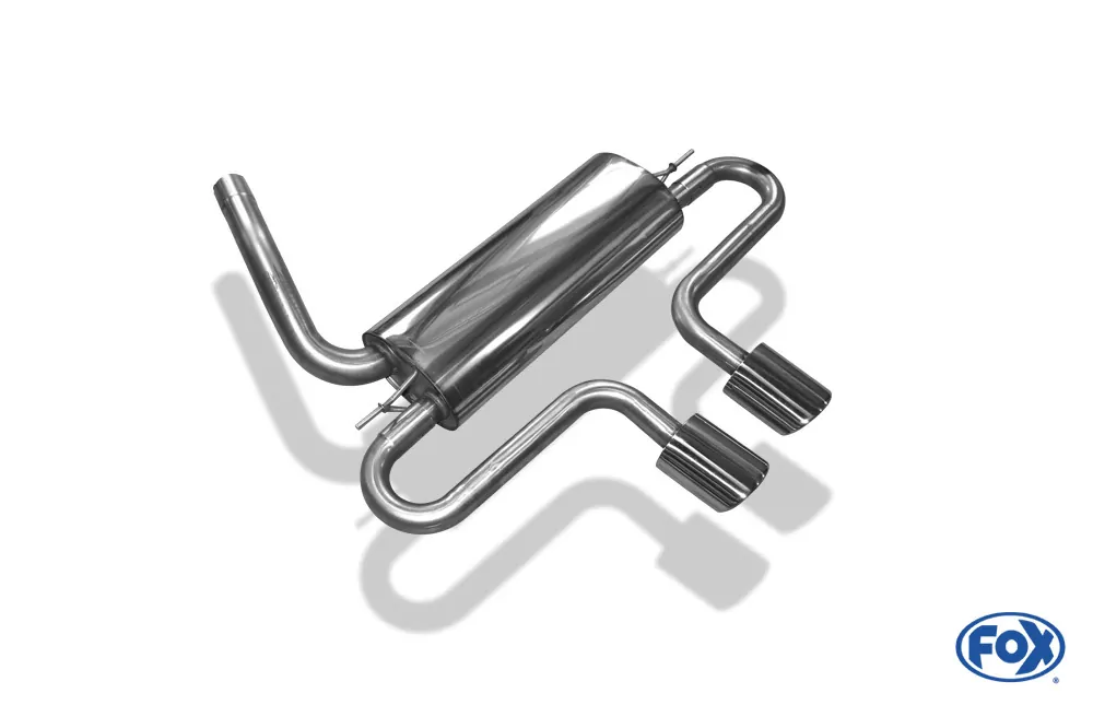 Ford Focus III ST Fließheck  Endschalldämpfer quer Ausgang mittig - 2x115x85 Typ 32 mittig