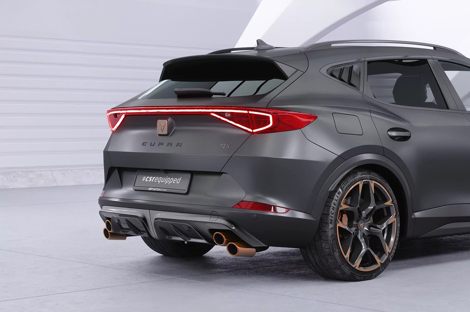 Seitenscheibenblenden für Cupra Formentor SSB016 Schwarz Strukturiert