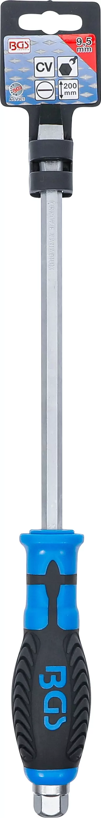 Schraubendreher | mit Außensechskant | Schlitz 9,5 mm | Klingenlänge 200 mm