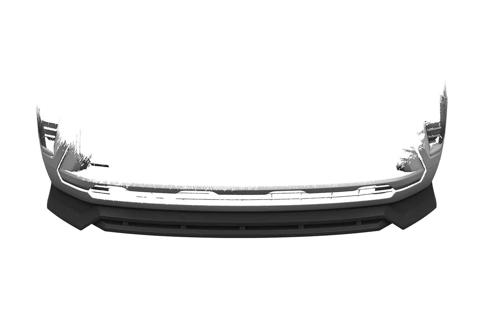 Cup-Spoilerlippe mit ABE für Opel Crossland CSL683 Schwarz Strukturiert