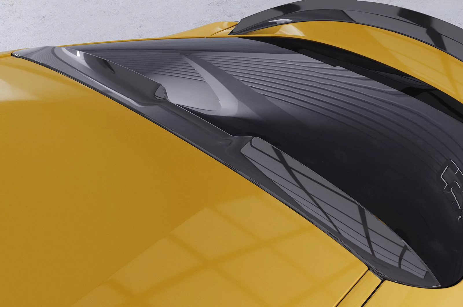 Heckscheibenblende für Toyota GR Supra (A90) HSB085 Schwarz Strukturiert