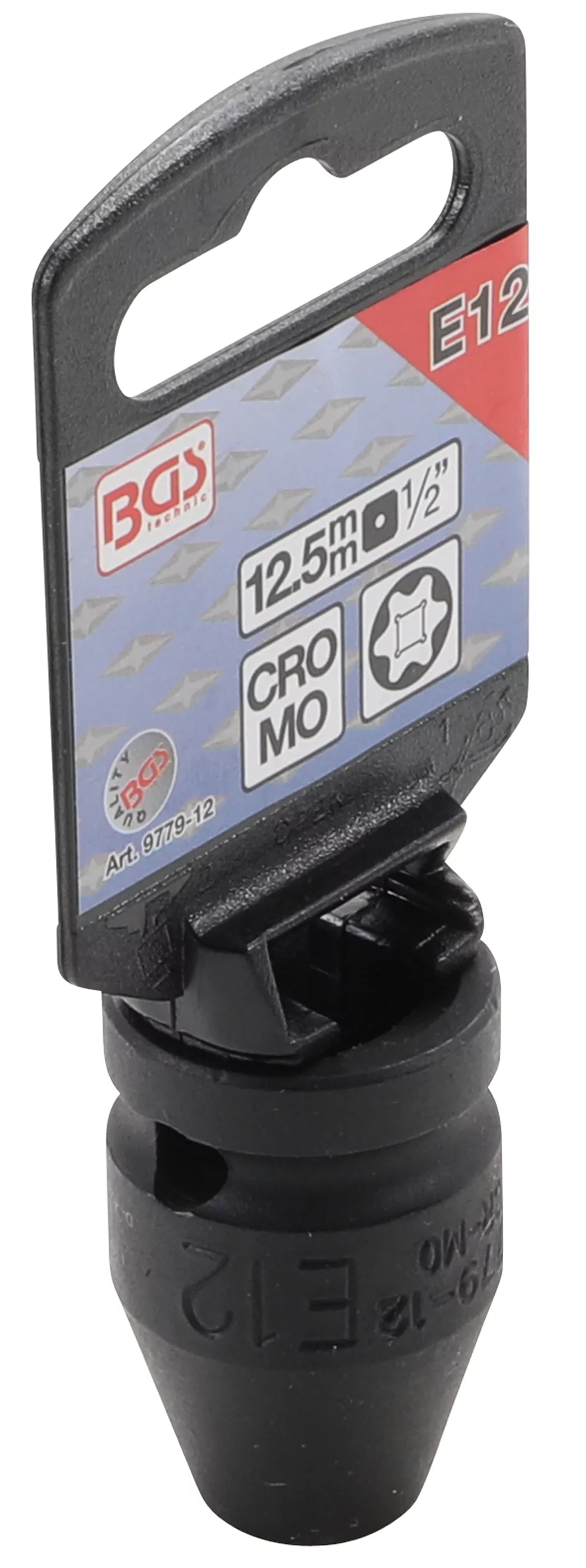 Kraft-Steckschlüssel-Einsatz E-Profil | Antrieb Innenvierkant 12,5 mm (1/2") | SW E12