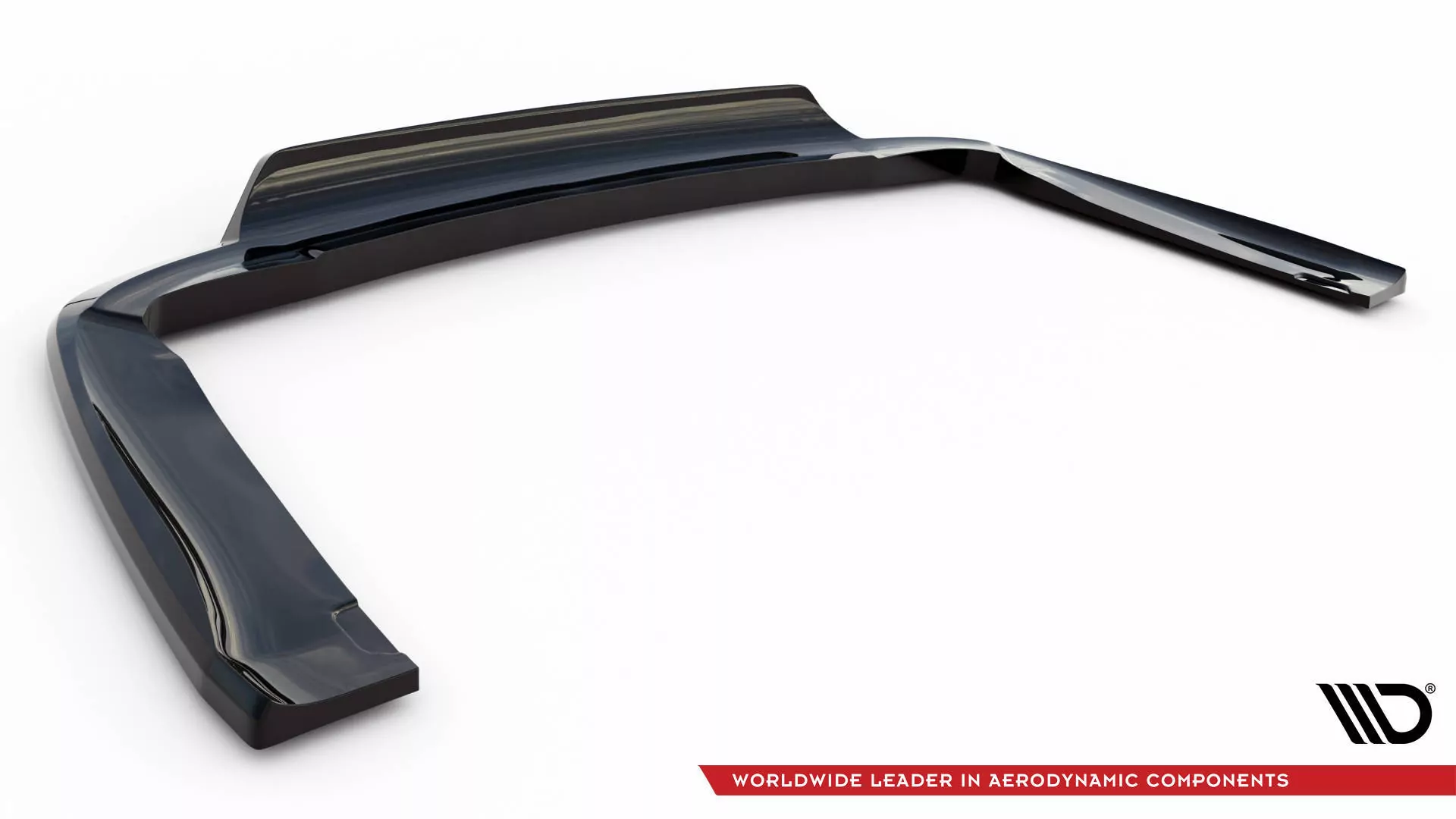 Hinten Splitter (mit Einem Vertikalem Balken) Chrysler Pacifica Mk2 Schwarz Hochglanz