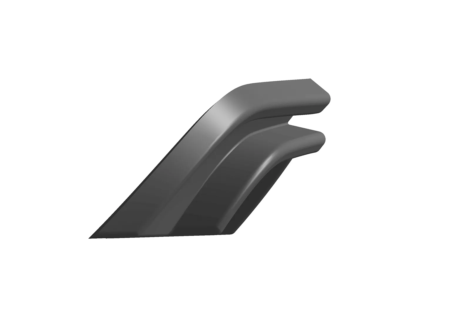 Heckansatz für VW up! (vor Facelift) HA245 Strukturiert (schwarz matt)