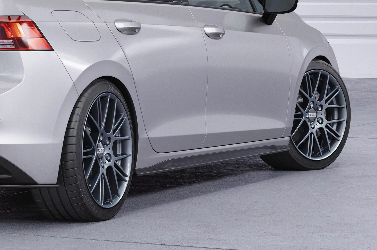 Seitenschweller für VW Golf 8 (Typ CD) SS467 Strukturiert (schwarz matt)