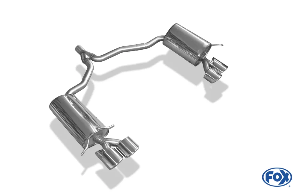 Mercedes C-Klasse 4-Zylinder Coupe C204  Endschalldämpfer rechts/links inkl. Y-Verbindungsrohr - 2x115x85 Typ 32 rechts/links