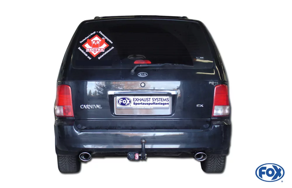 Kia Carnival II  Endrohrgeweih rechts/links - 115x85 Typ 33 rechts/links