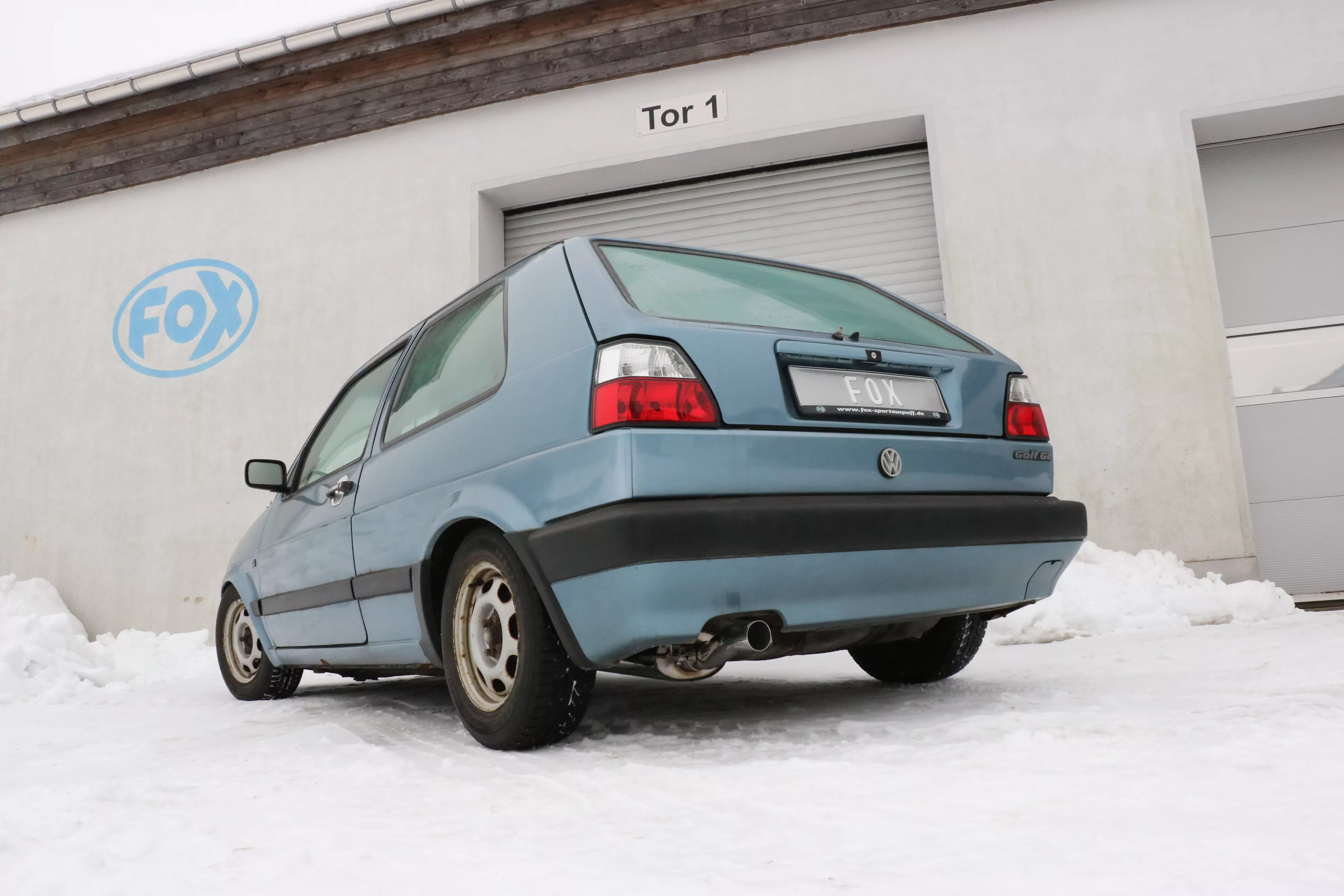 VW Golf II Typ 19E  Endschalldämpfer - 1x63 Typ 23