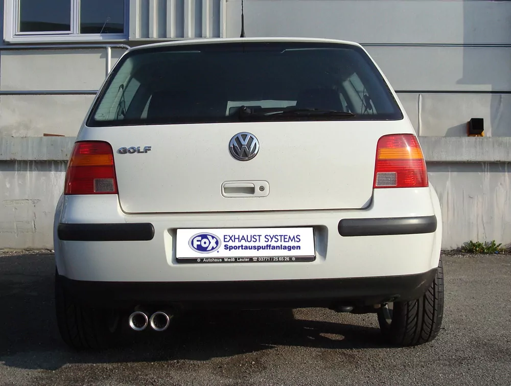 VW Golf IV  Endschalldämpfer - 2x76 Typ 13