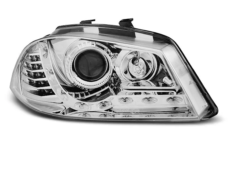 HEADLIGHTS DAYLIGHT CHROME fits SEAT IBIZA 6L 04.02-08