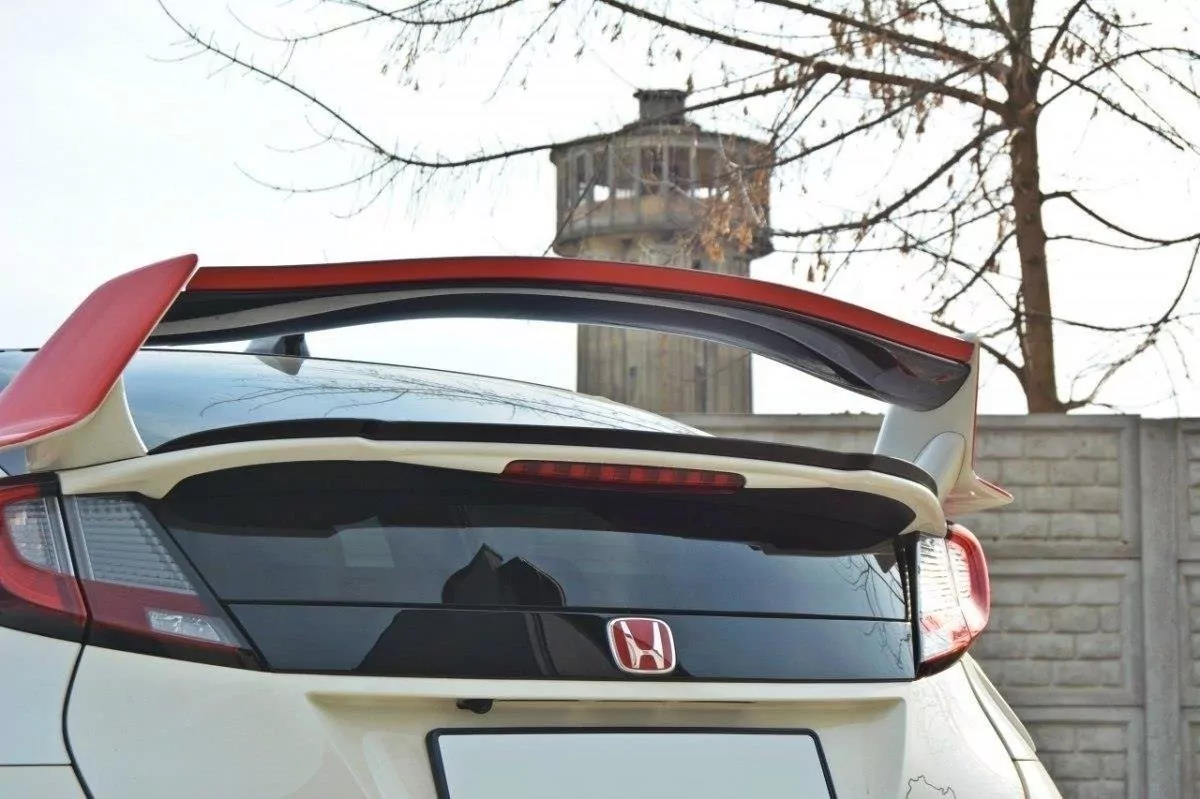 Spoiler CAP Passend Für Passend Für N.2 HONDA CIVIC IX TYPE R Schwarz Hochglanz Schwarz Hochglanz