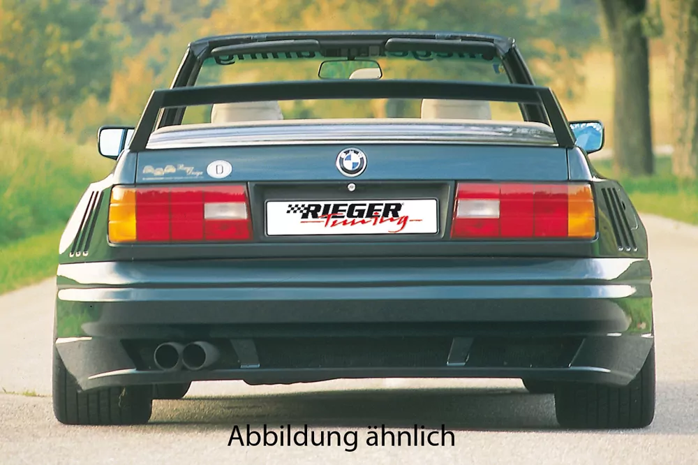 Rieger Heckflügel Breitbau II für BMW 3er E30 - Coupé  -> auch einzeln montierbar carbon optik