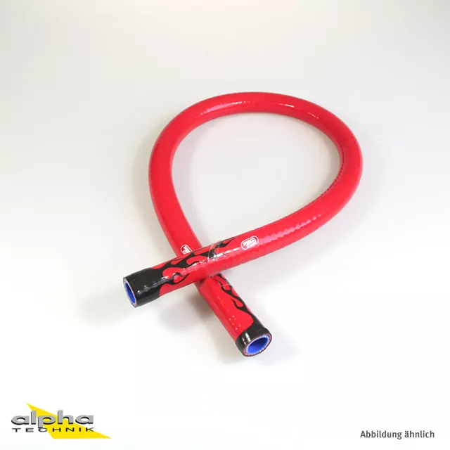 SAMCO SPORT Siliconschlauch Superflex in Flammen-Design 2 Farben wählbar Innendurchmesser 19 mm