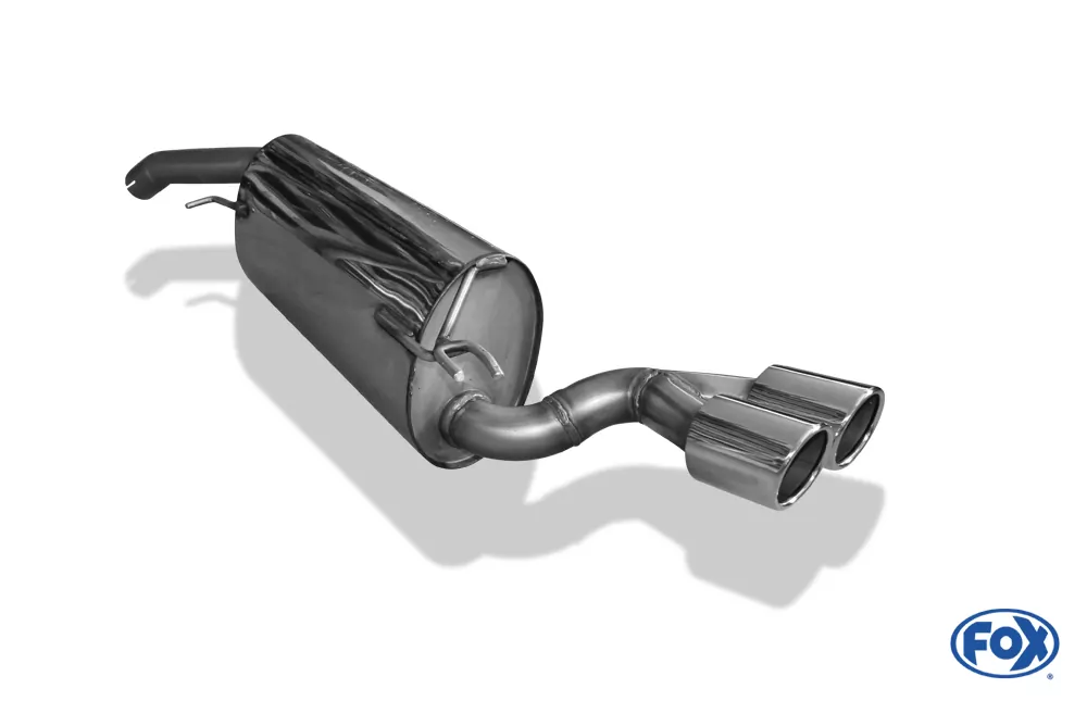 Fiat Bravo 198 für Modelle mit Stoßstangenausschnitt  Endschalldämpfer - 2x80 Typ 16