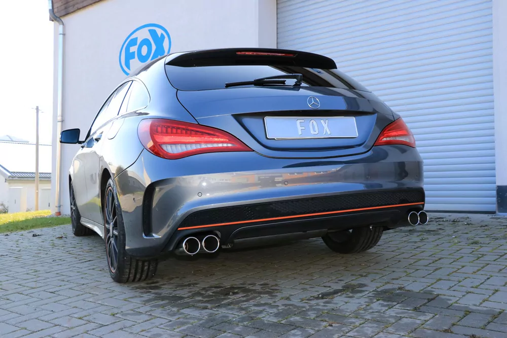 Mercedes CLA - C117/ X117 Frontantrieb  Endschalldämpfer quer Ausgang rechts/links - 2x80 Typ 12 rechts/links