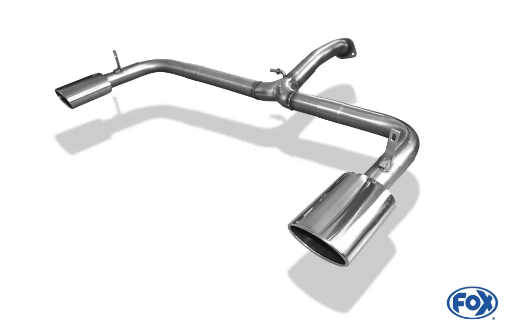 Toyota RAV 4 III  Endrohrsystem rechts/links passend auf original Mittelschalldämpfer - 140x90 Typ 32 rechts/links