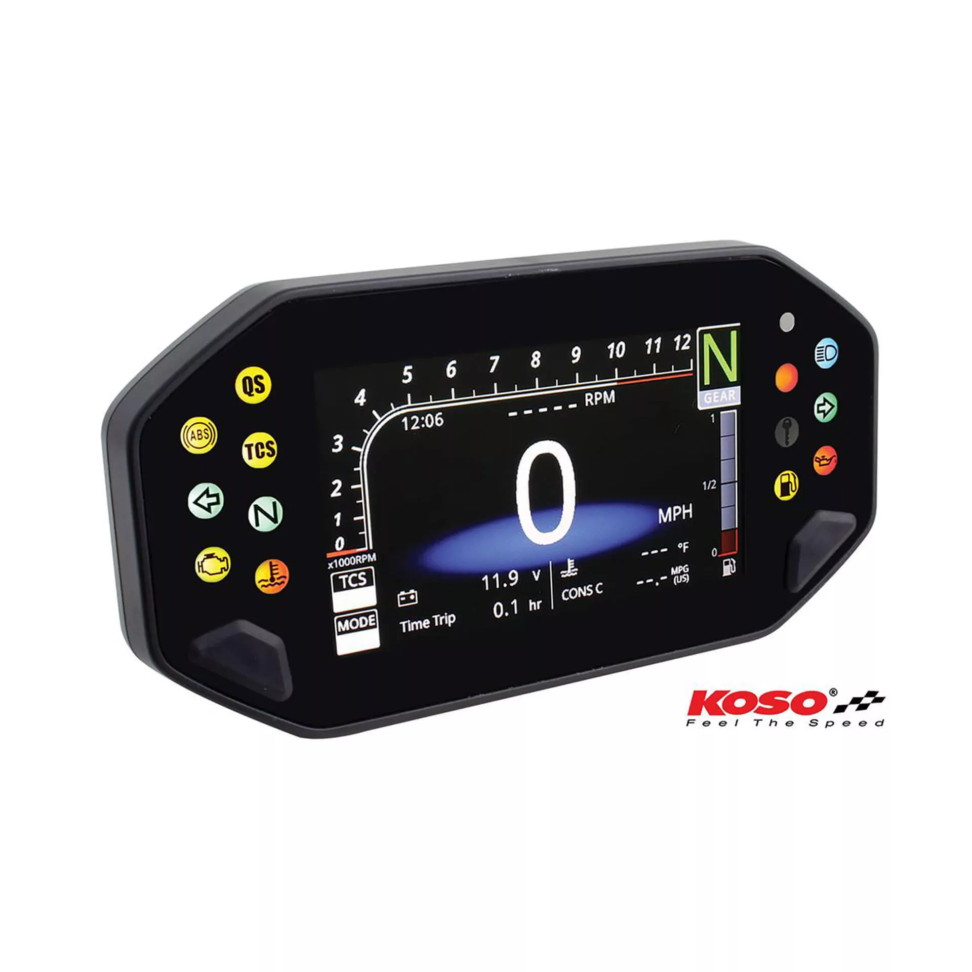 KOSO Digitales Multifunktions-Cockpit RX-4 für MT-07/09, XSR 700/900 mit ABE