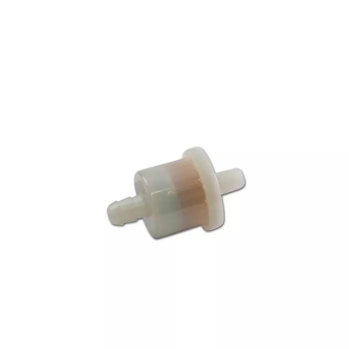 Benzinfilter 5/16" 8mm, Ø=30mm rund, weiß, Gesamtlänge: 51mm