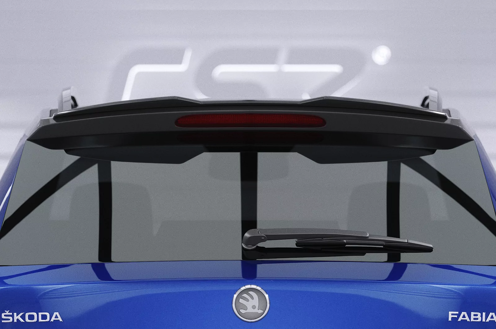 Heckflügel mit ABE fürSkoda Fabia 3 Combi HF885 Schwarz Strukturiert