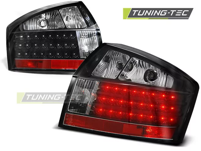 Led Tail Lights Black Fits Audi A4 10.00-10.04