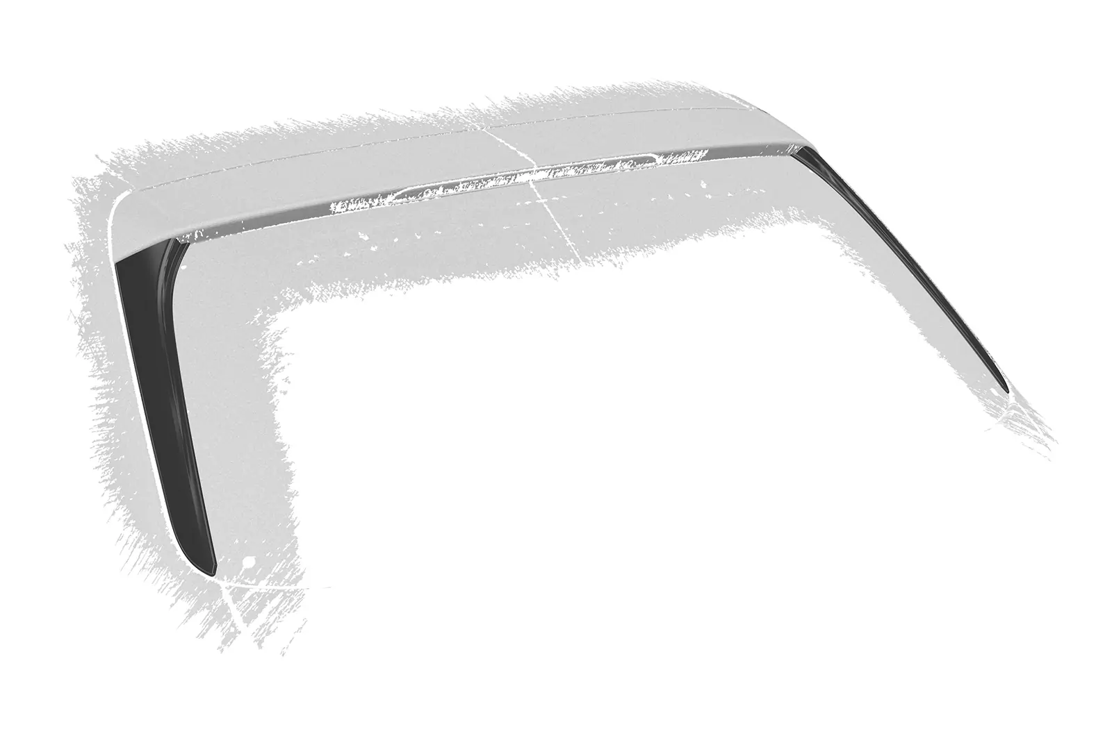 Heckflügel mit ABE für Audi A4 B8 (Typ 8K) Avant HF095 Schwarz Strukturiert