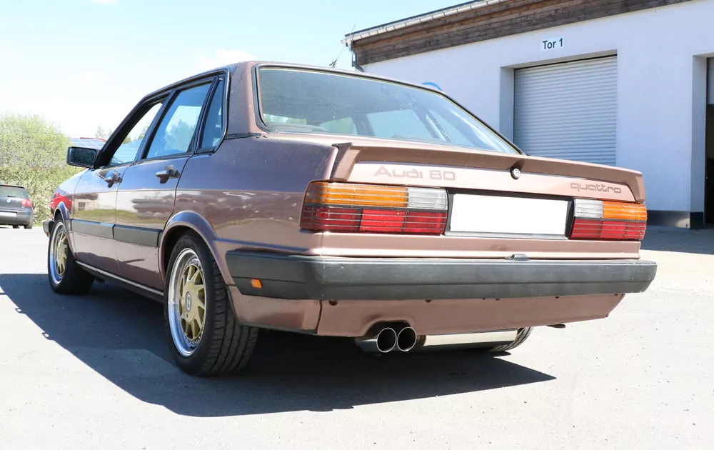 Audi 80/90 Typ 85 quattro Vorfacelift  Endschalldämpfer - 2x76 Typ 14