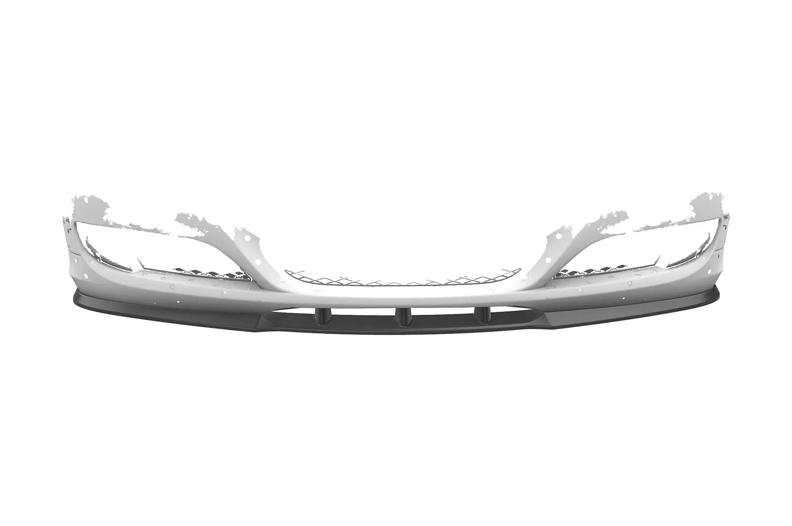 Cup-Spoilerlippe mit ABE für BMW E90 / E91 LCI CSL327 Strukturiert (schwarz matt)