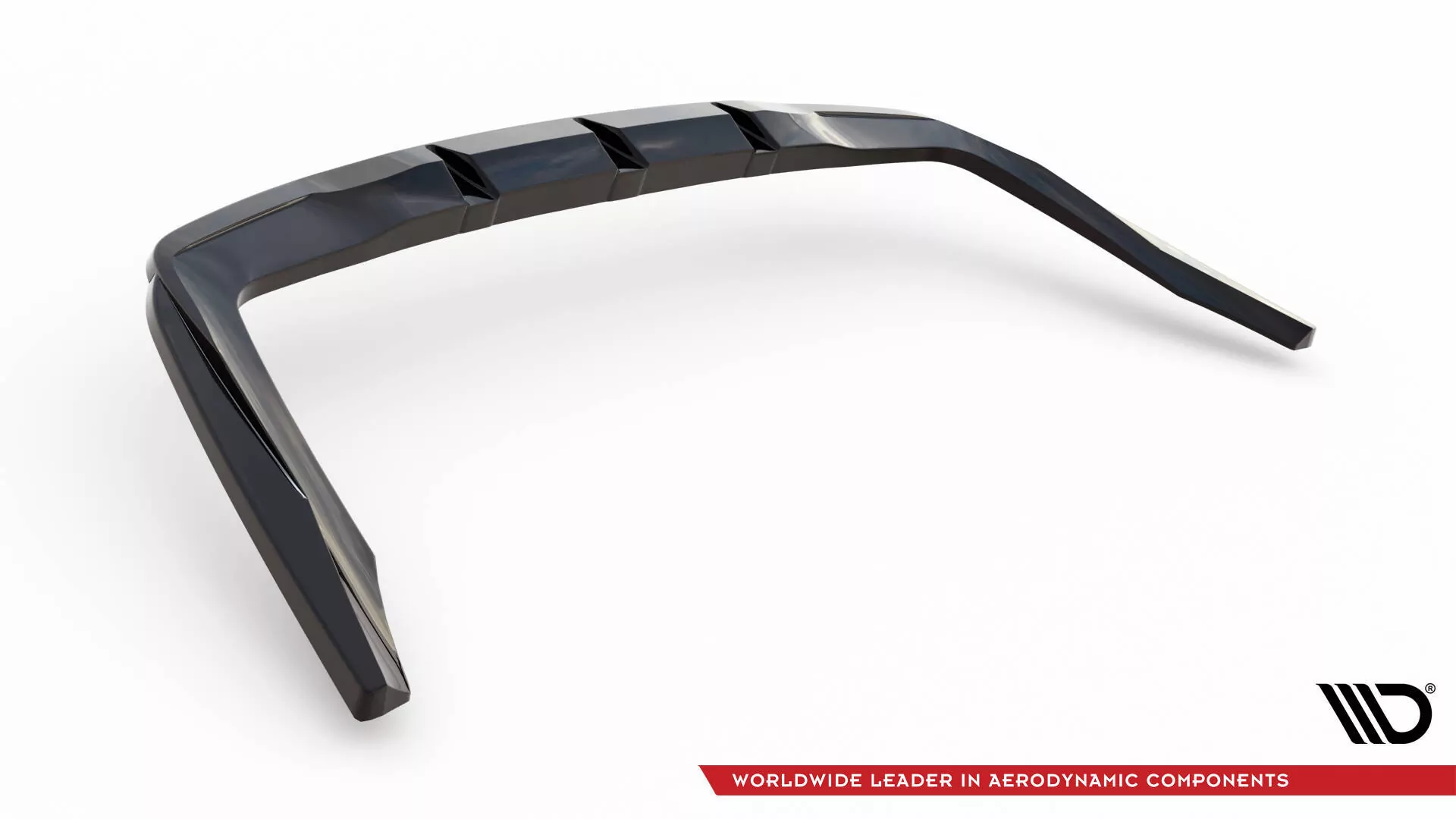 Hinten Splitter (mit Einem Vertikalem Balken) Mercedes-AMG GT 43 4 Door Coupe V8 Styling Package Schwarz Hochglanz