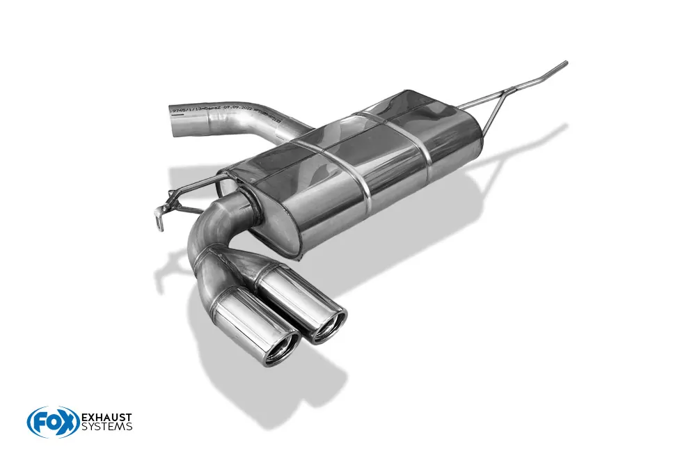 VW Scirocco - 13  Endschalldämpfer - 2x76 Typ 17