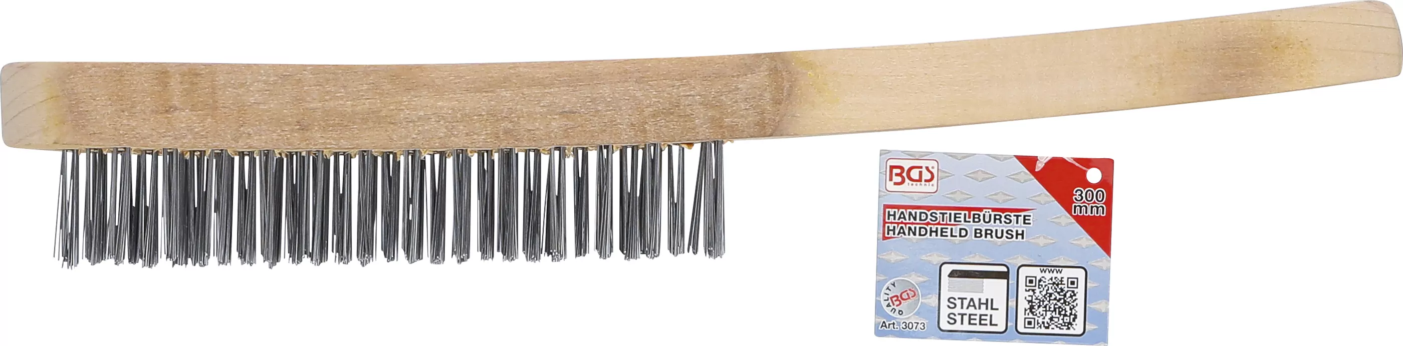 Handstielbürste | Stahldraht | 5-reihig | 300 mm