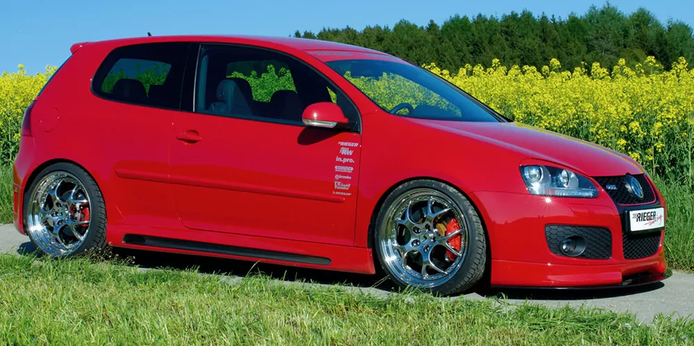 Rieger Spoilerschwert für VW Golf 5 - GT  nur GTI/GT, für Spoilerlippe 59400 carbon optik