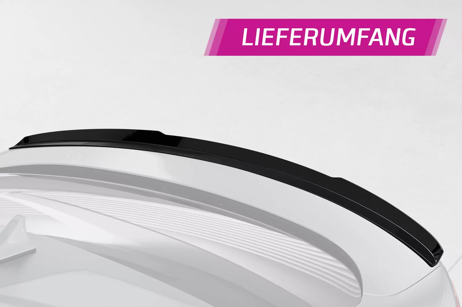 Heckflügel mit ABE für Hyundai Ioniq HF756 Strukturiert (schwarz matt)