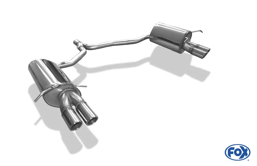 Mercedes C-Klasse 4-Zylinder Coupe C204  Endschalldämpfer rechts/links inkl. Y-Verbindungsrohr - 2x70 Typ 16 rechts/links