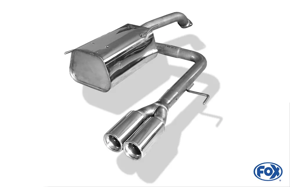 Nissan Micra K12 für Modelle ohne Flansch  Endschalldämpfer Ausgang mittig - 2x76 Typ 13