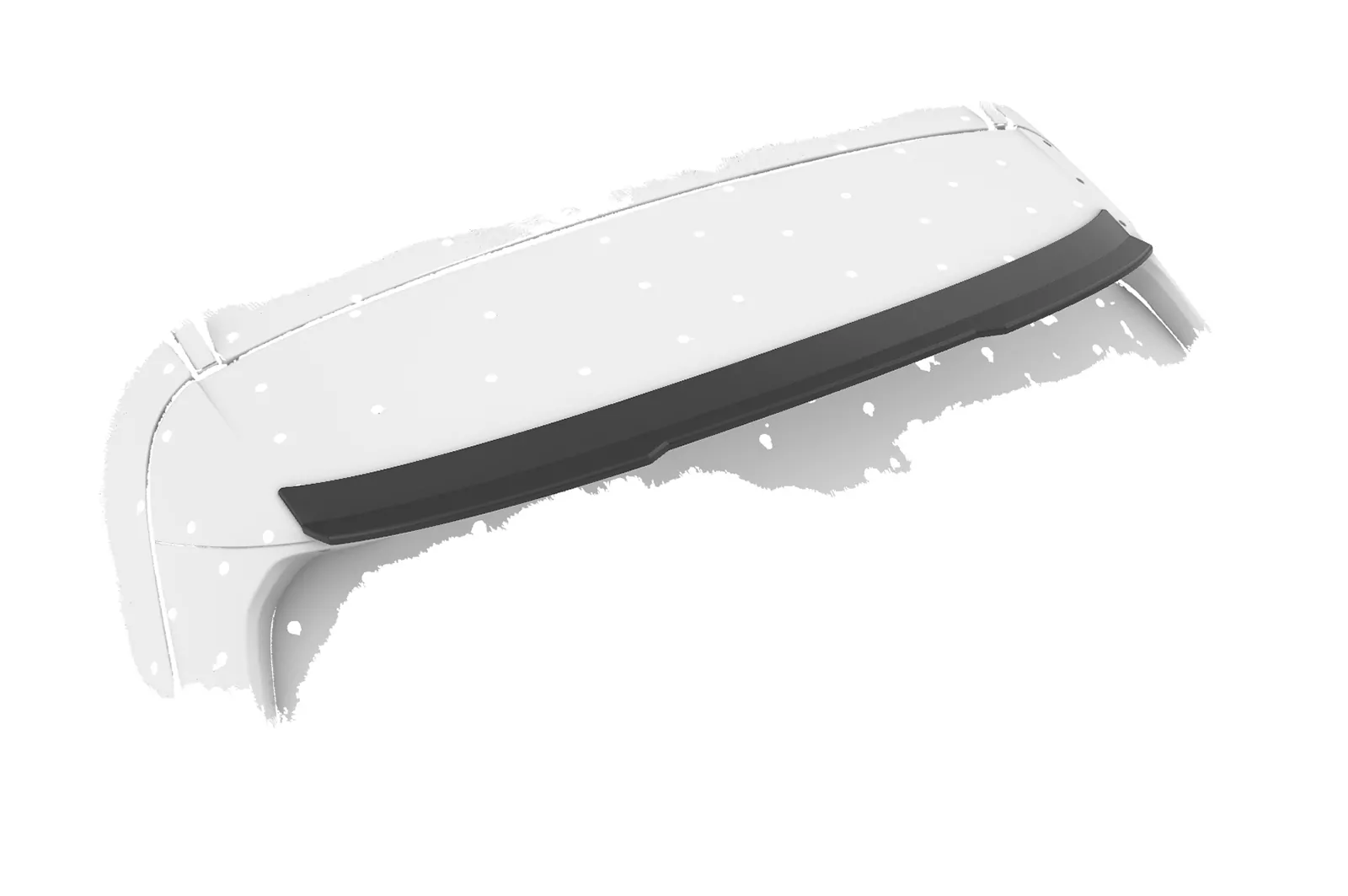 Heckflügel mit ABE für BMW X1 F48 HF668 Strukturiert (schwarz matt)