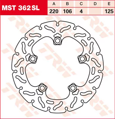 Bremsscheibe Starr Mst362sl