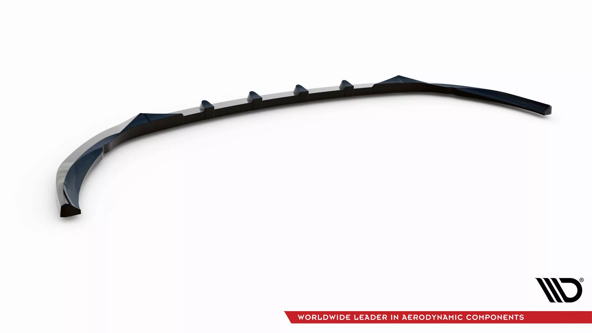 Front Ansatz V.2 Für Mercedes-Benz C AMG Line Limousine / Coupe / Kombi W205 / C205 / S205 Facelift Schwarz Hochglanz