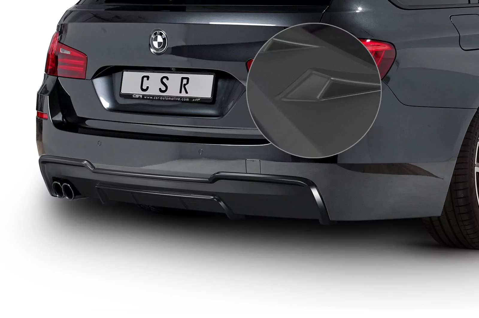 Heckansatz für BMW 5er F10 / F11 Lackierfreundlich (schwarz matt)