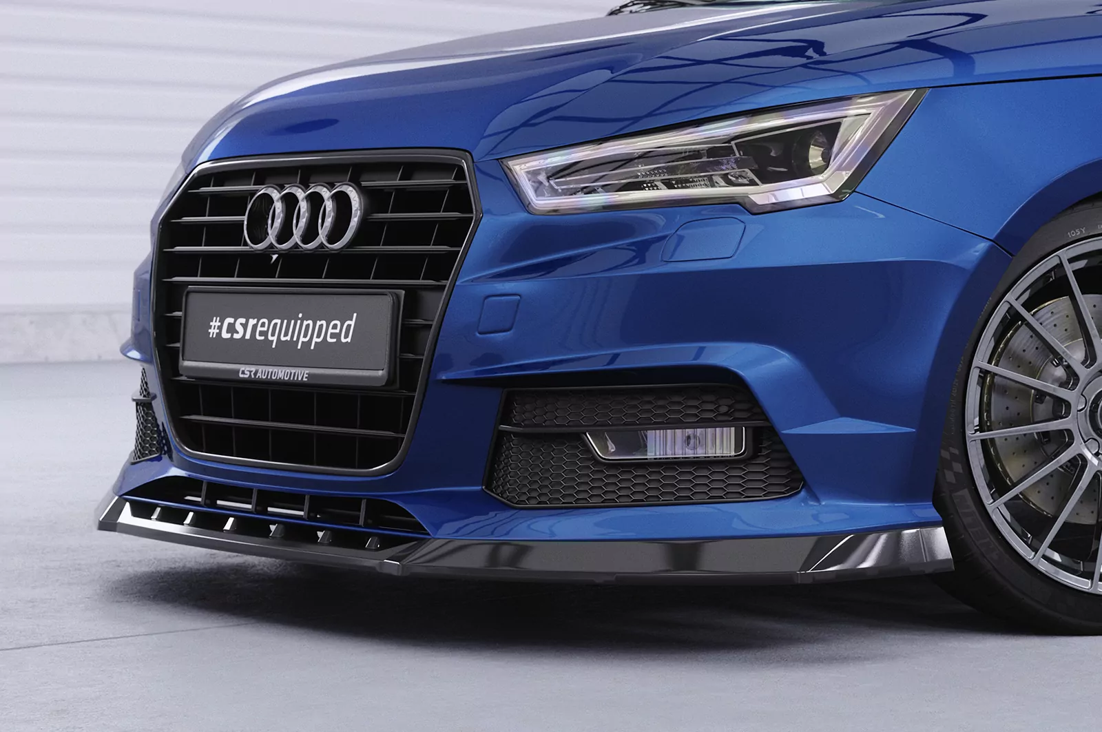 Cup-Spoilerlippe mit ABE für Audi A1 8X CSL481 Strukturiert (schwarz matt)